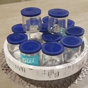 Lot of 13 oui jars with lids